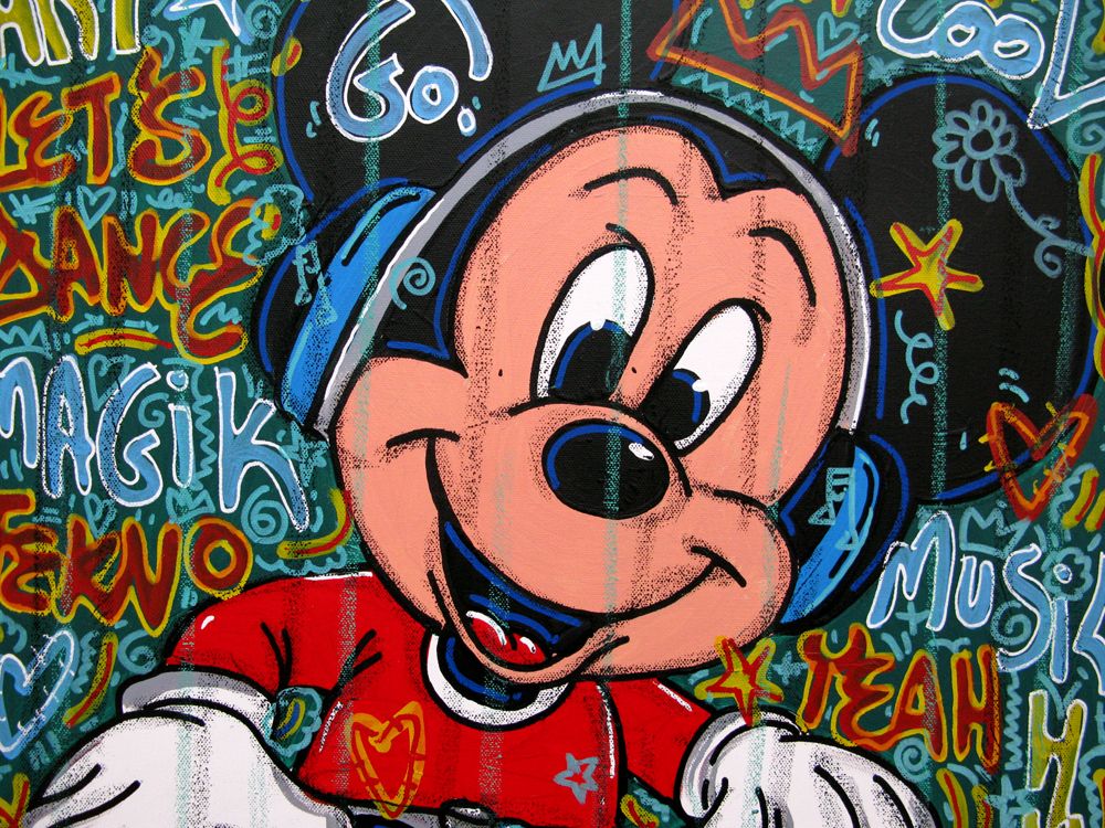 Tableau de RICO SAB a pour titre  DJ MM style street pop art, street art dim : RICO SABprix:250