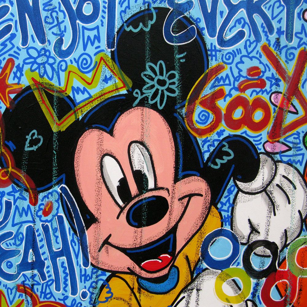 Tableau de RICO SAB a pour titre  Enjoy every moment style street pop art, street art dim : RICO SABprix:550