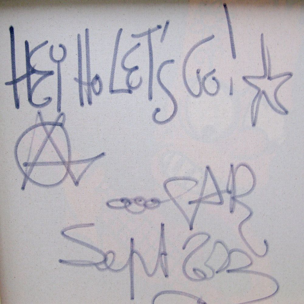 Tableau de RICO SAB a pour titre  Hey ho let's go ! style street pop art, street art dim : RICO SABprix:1650