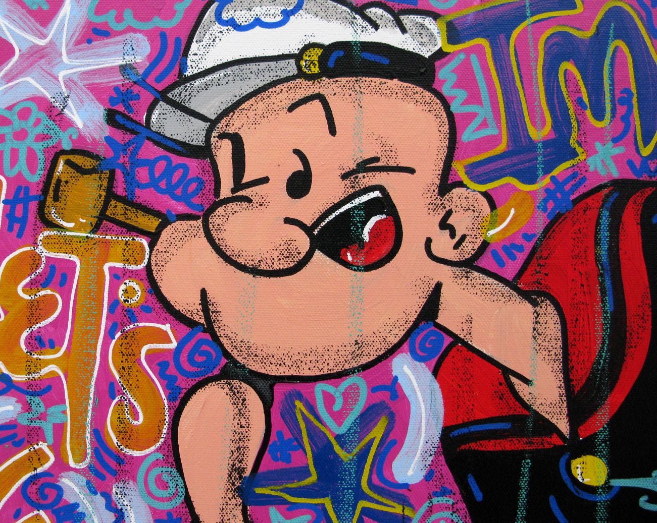 Tableau de RICO SAB a pour titre  Imagine style street pop art, street art dim : RICO SABprix:320