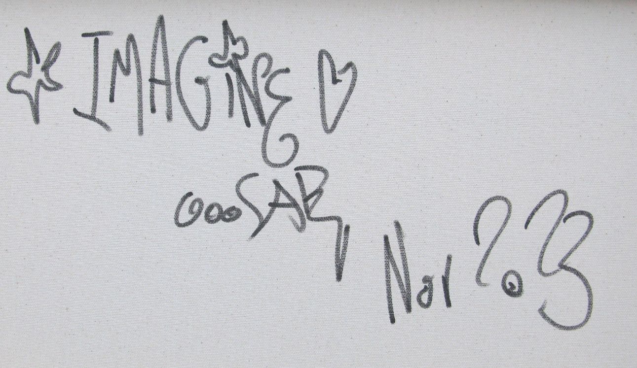 Tableau de RICO SAB a pour titre  Imagine style street pop art, street art dim : RICO SABprix:320