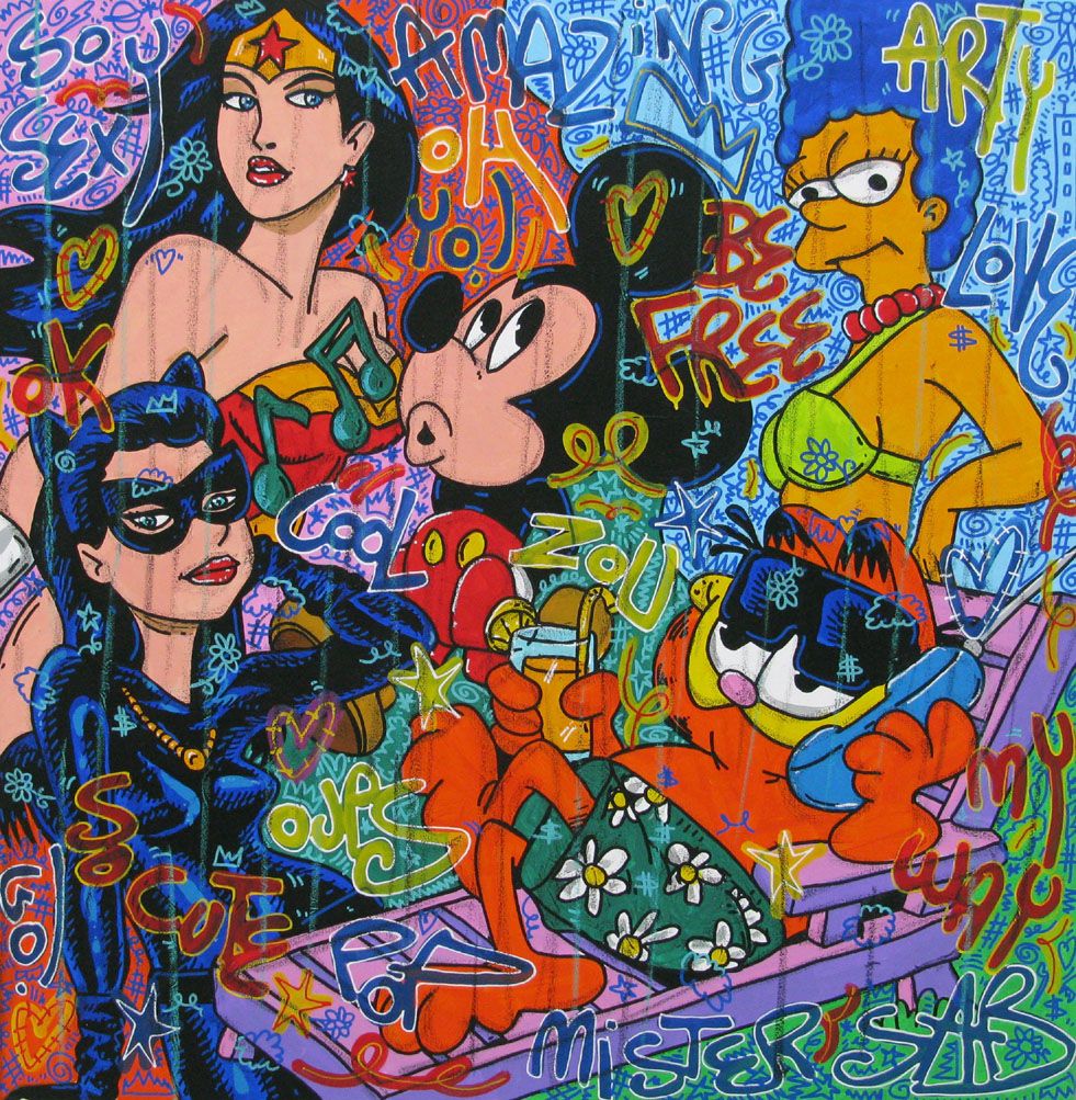 Tableau de RICO SAB a pour titre  So sexy style street pop art, street art dim : RICO SABprix:950