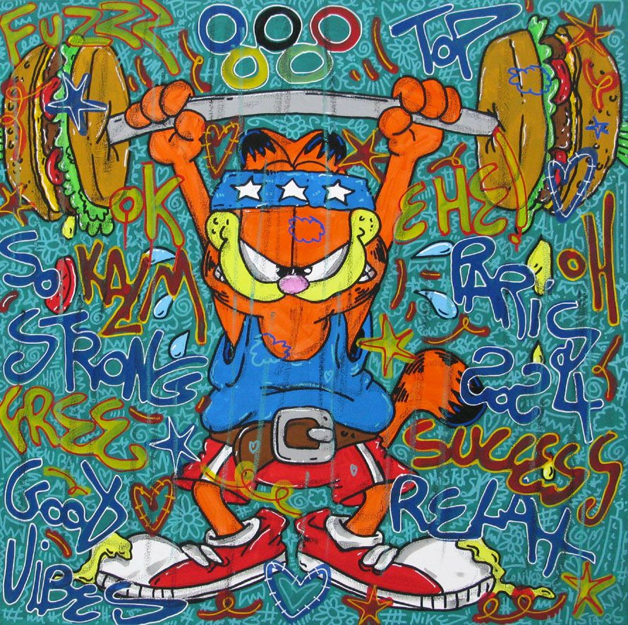 Tableau de RICO SAB a pour titre  So strong style street pop art, street art dim : RICO SABprix:600