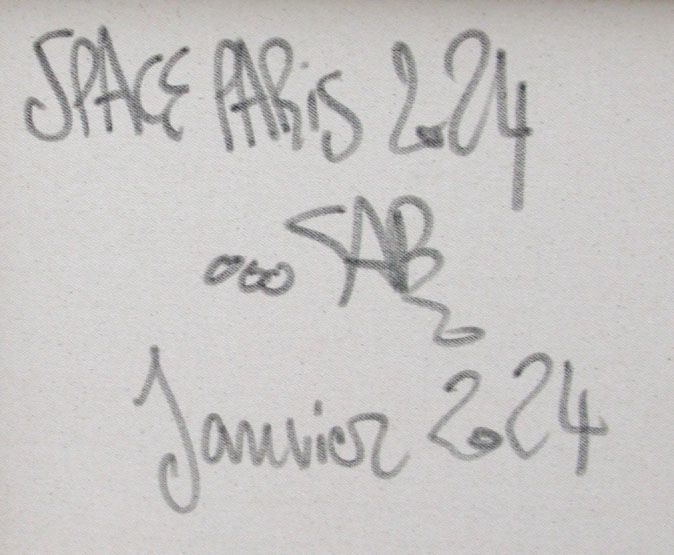 Tableau de RICO SAB a pour titre  Space Paris 2024 style street pop art, street art dim : RICO SABprix:600