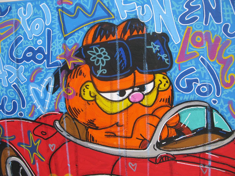 Tableau de RICO SAB a pour titre  Cool style street pop art, street art dim : RICO SABprix:800