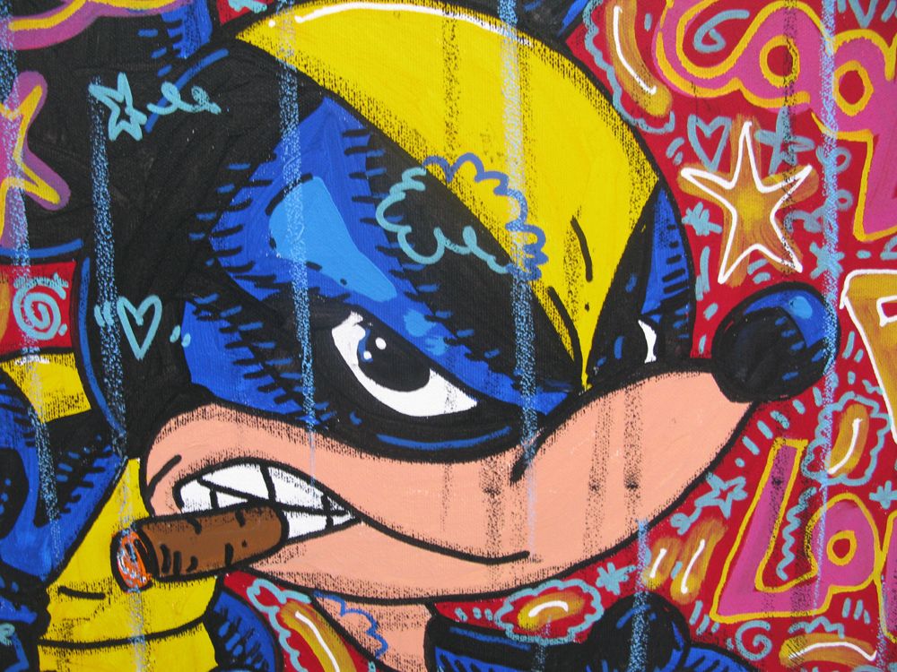 Tableau de RICO SAB a pour titre  Keep Kalm style street pop art, street art dim : RICO SABprix:450