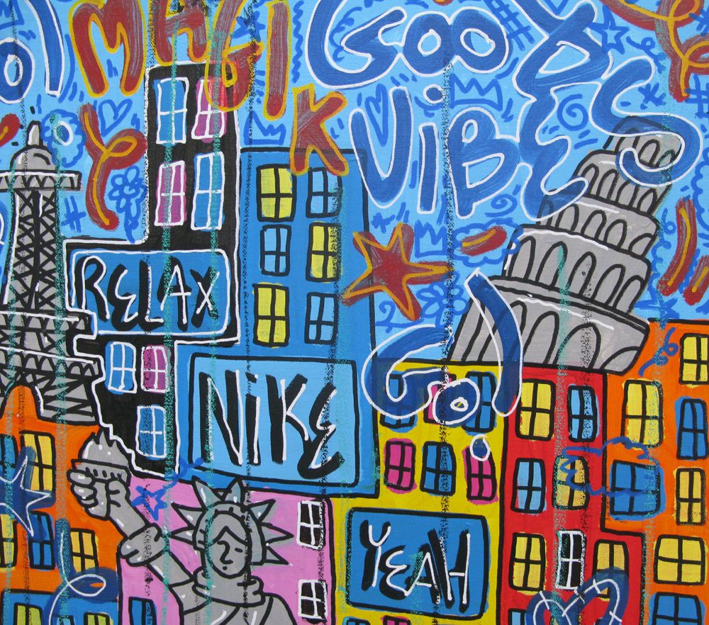 Tableau de RICO SAB a pour titre  Magik style street pop art, street art dim : RICO SABprix:650