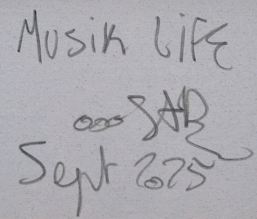 Tableau de RICO SAB a pour titre  Musik life style street pop art, street art dim : RICO SABprix:290