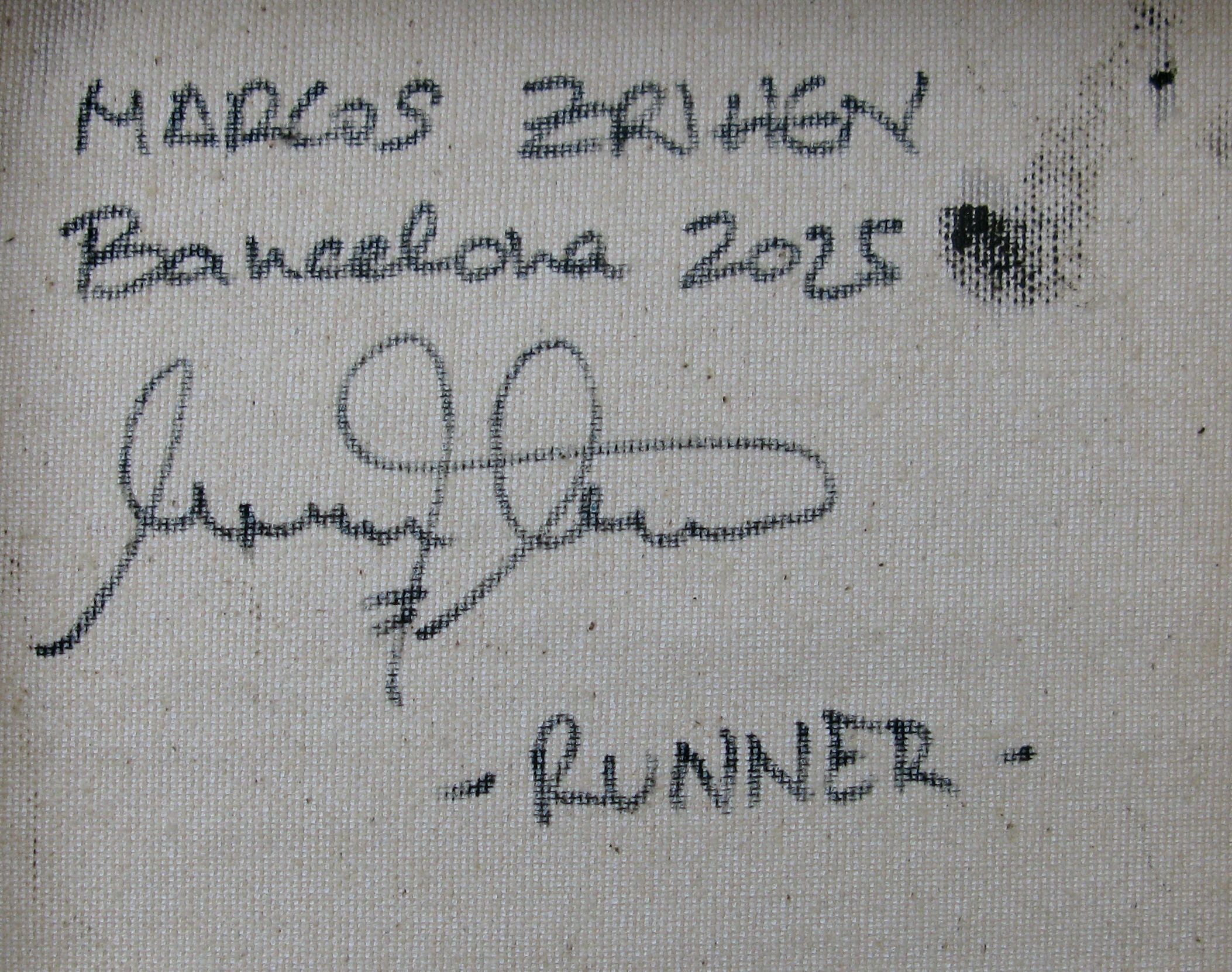 Tableau de MARCOS ZRIHEN NOWOTNY a pour titre  Runner - Barcelona 2025 style figuratif dim : MARCOS ZRIHEN NOWOTNYprix:80