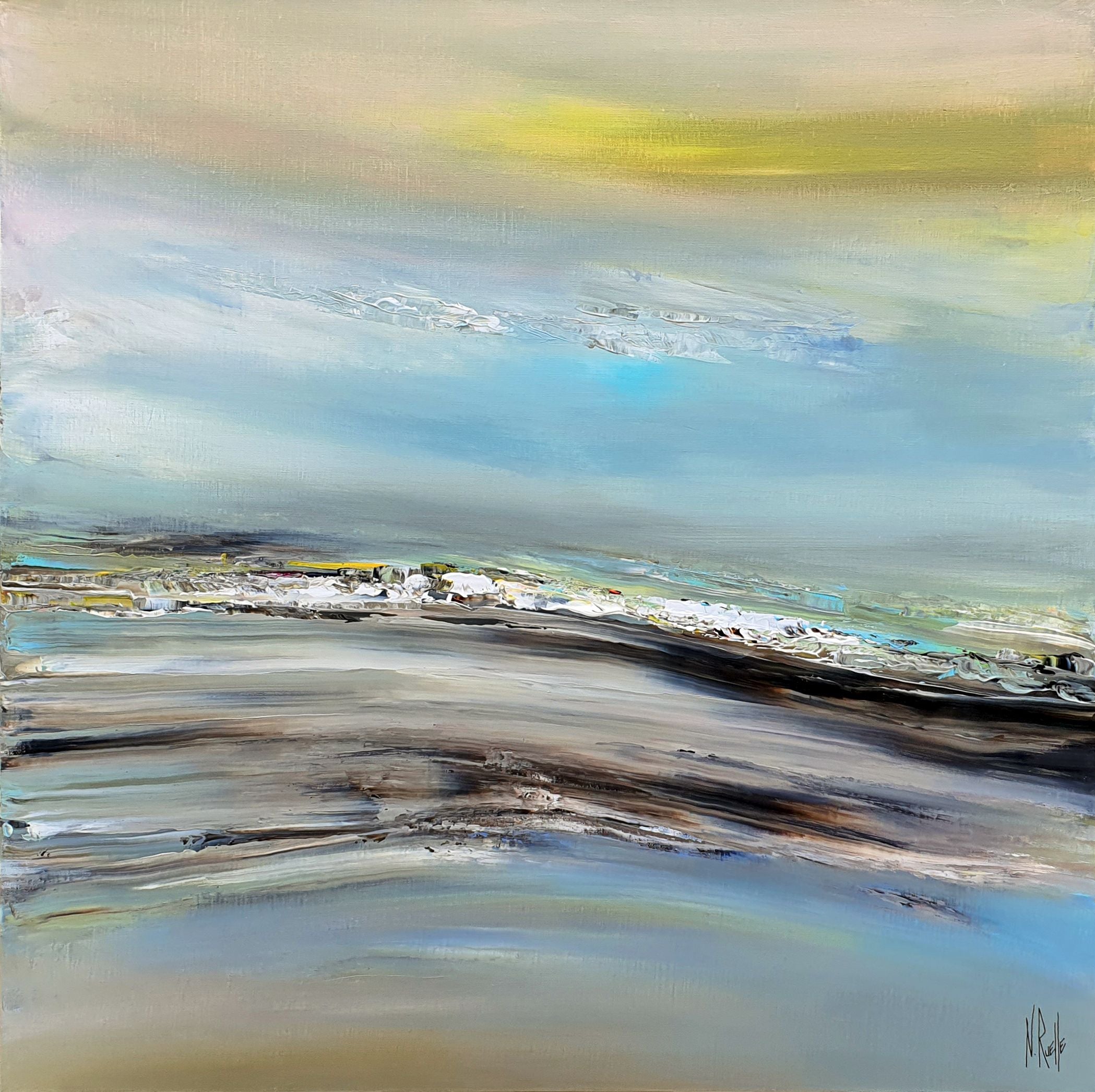 Tableau de RUELLE NICOLAS a pour titre  SEASON style abstrait dim : RUELLE NICOLASprix:750