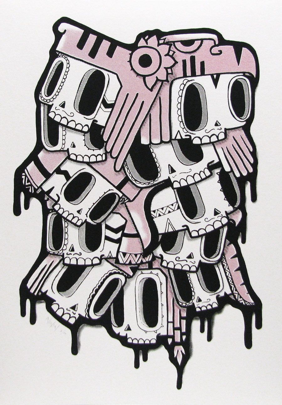 Editions d'art de NININ a pour titre  FANTASMAS DEL PASADO style graphique dim : NININprix:60