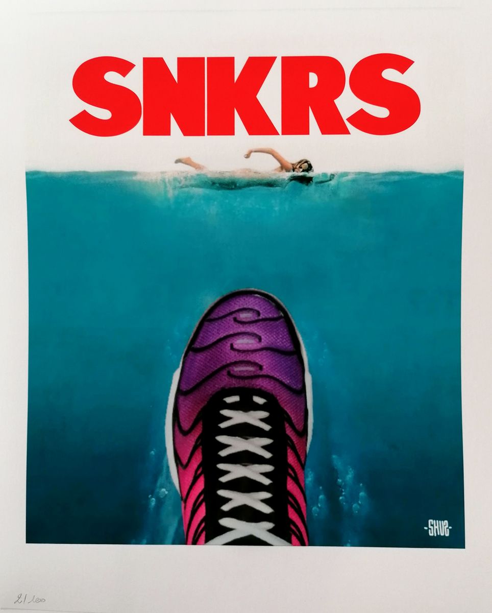 Editions d'art de SHUZ a pour titre  SNKRS style figuratif dim : SHUZprix:40