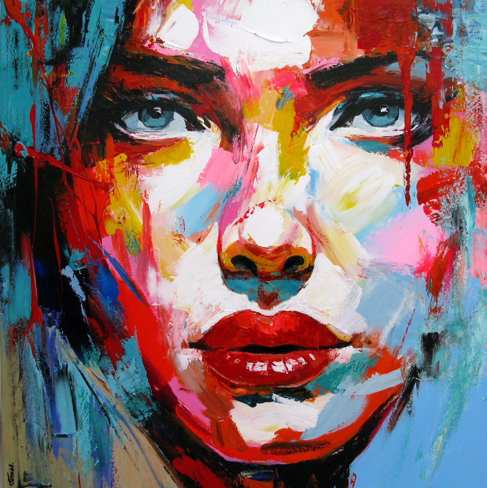 Tableau de Thomas a pour titre  SOLIE style street pop art dim : Thomasprix:2200