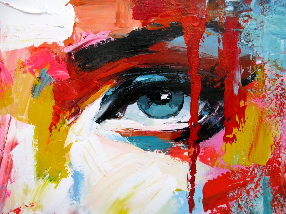 Tableau de Thomas a pour titre  SOLIE style street pop art dim : Thomasprix:2200