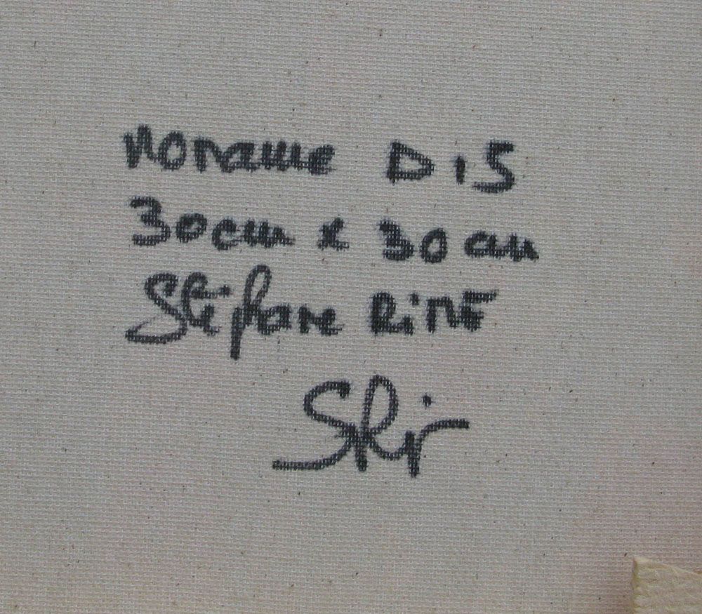 Tableau de STEPHANE RIME a pour titre  noname D15 style abstrait dim : STEPHANE RIMEprix:160