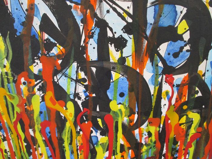 Tableau de STEPHANE RIME a pour titre  noname n°20 style abstrait dim : STEPHANE RIMEprix:1350