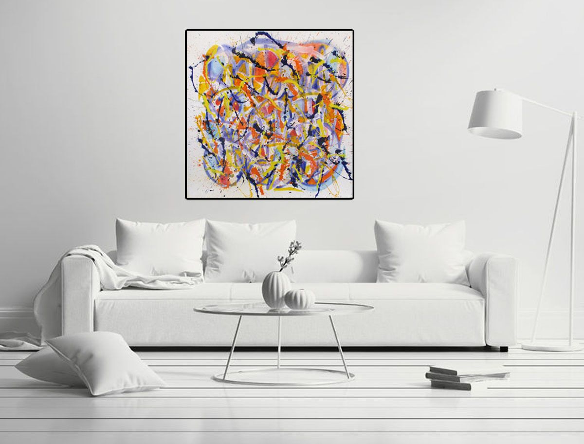 Tableau de STEPHANE RIME a pour titre  NONAME CENTRE B3 style abstrait dim : STEPHANE RIMEprix: