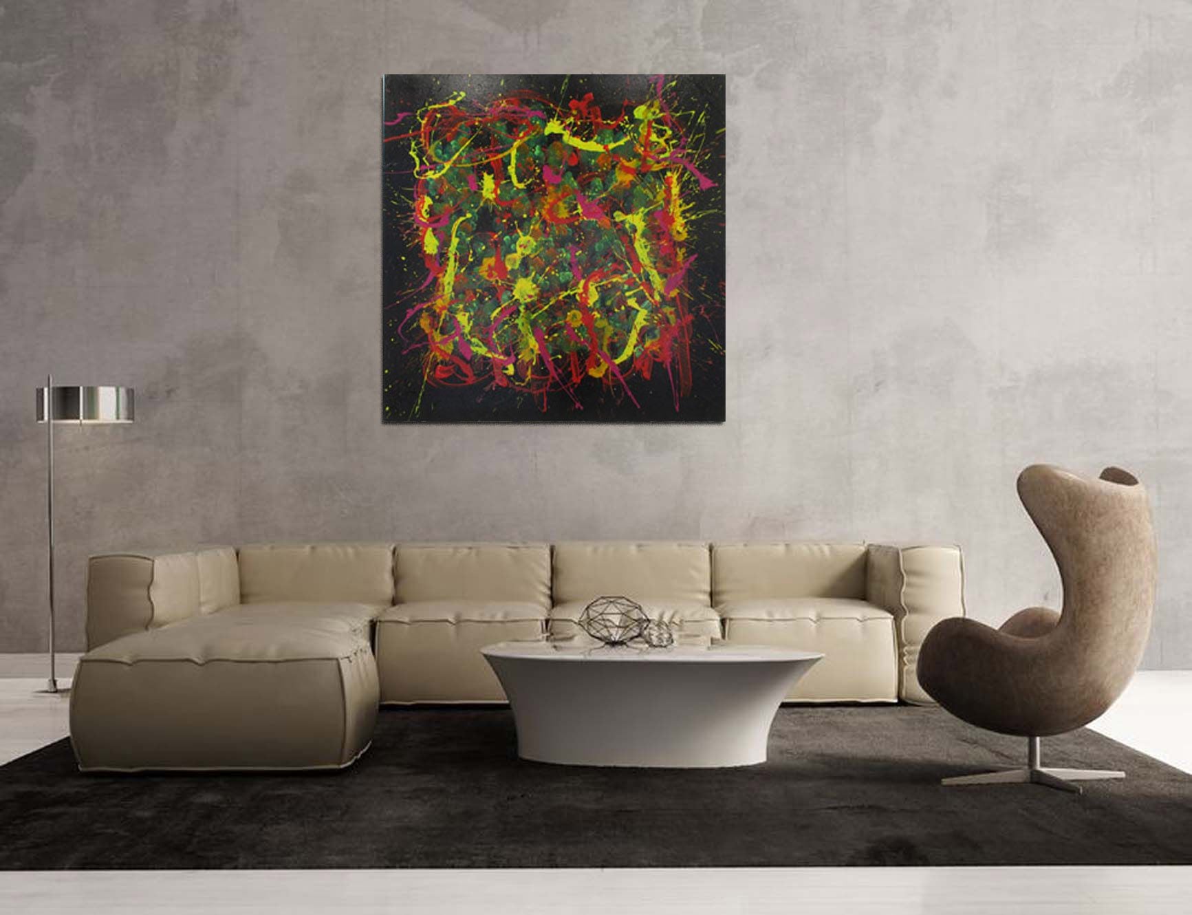 Tableau de STEPHANE RIME a pour titre  serie noname n°1 style abstrait dim : STEPHANE RIMEprix:850