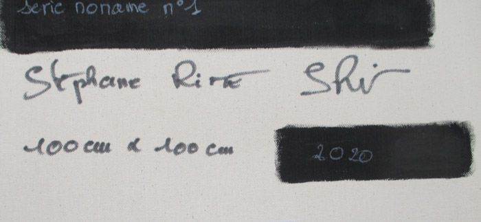 Tableau de STEPHANE RIME a pour titre  serie noname n°1 style abstrait dim : STEPHANE RIMEprix:850