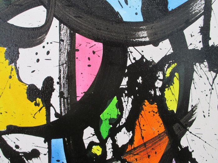 Tableau de STEPHANE RIME a pour titre  NONAME 58 style abstrait dim : STEPHANE RIMEprix:900