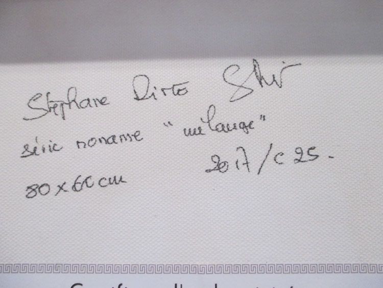 Tableau de STEPHANE RIME a pour titre  NONAME N°25 style abstrait dim : STEPHANE RIMEprix:590