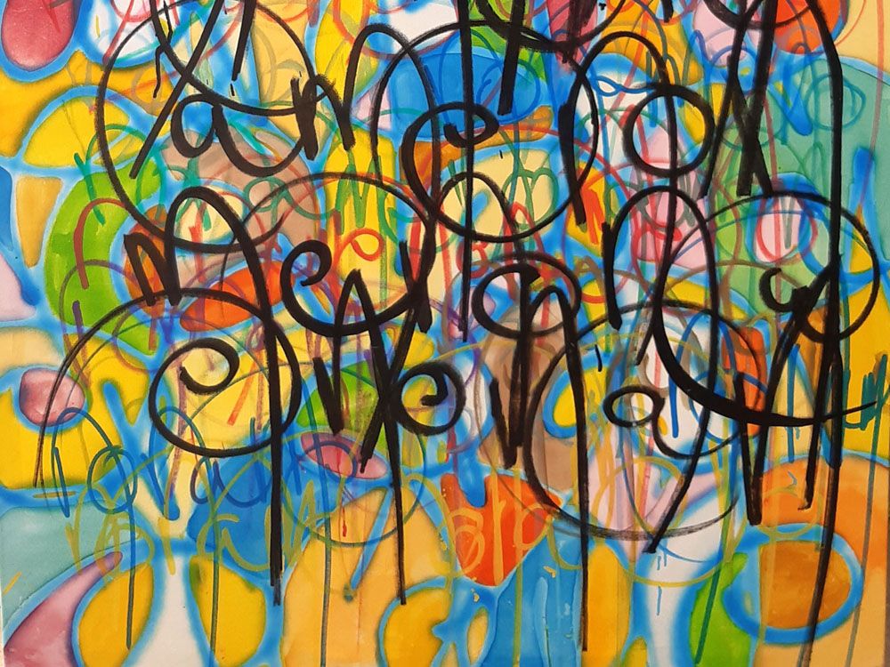 Tableau de STEPHANE RIME a pour titre  NONAME LE 20 JUIN 2018 style abstrait dim : STEPHANE RIMEprix:1350