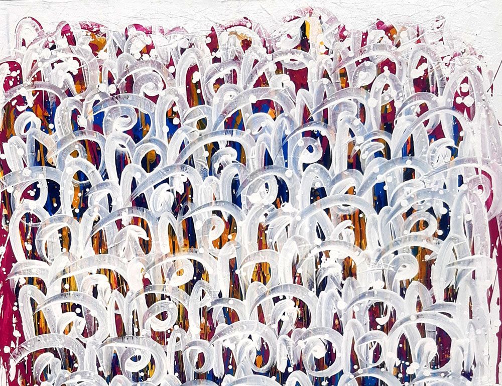 Tableau de STEPHANE RIME a pour titre  NONAME AURORE 2019 style abstrait dim : STEPHANE RIMEprix:1350