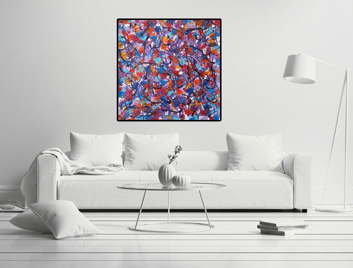 Tableau de STEPHANE RIME a pour titre  NONAME B12 style abstrait dim : STEPHANE RIMEprix:
