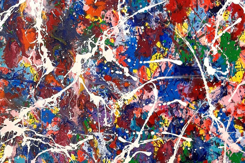 Tableau de STEPHANE RIME a pour titre  NONAME B17 style abstrait dim : STEPHANE RIMEprix:1350
