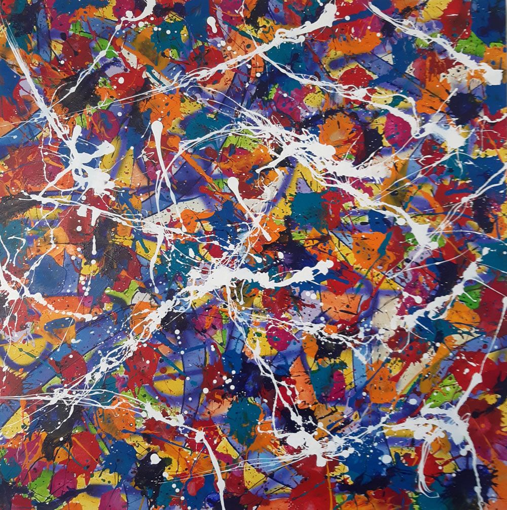 Tableau de STEPHANE RIME a pour titre  NONAME B38 style abstrait dim : STEPHANE RIMEprix: