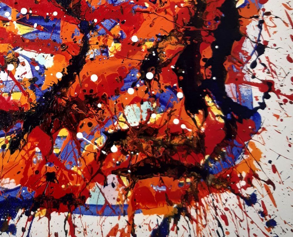 Tableau de STEPHANE RIME a pour titre  noname n°B35 style abstrait dim : STEPHANE RIMEprix:250