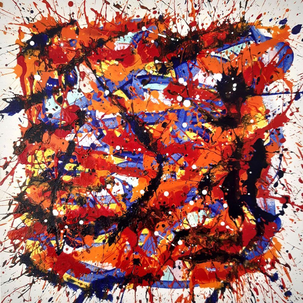 Tableau de STEPHANE RIME a pour titre  noname n°B35 style abstrait dim : STEPHANE RIMEprix:250