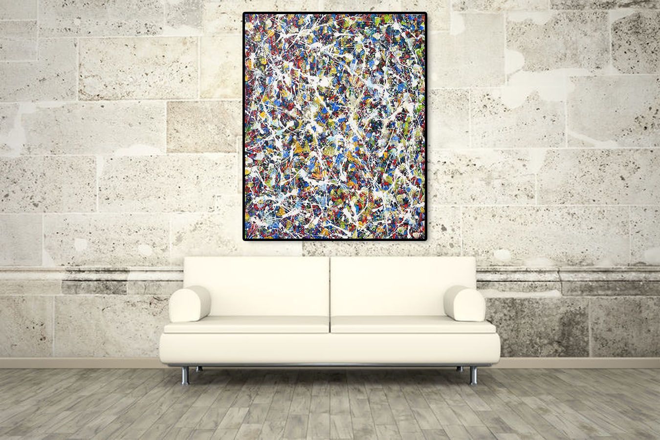 Tableau de STEPHANE RIME a pour titre  NONAME COSMOS N°5 2019 style abstrait dim : STEPHANE RIMEprix:1700