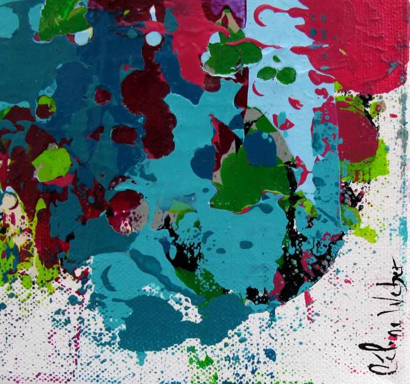 Tableau de CELINE WEBER a pour titre  STONE 15 style abstrait dim : CELINE WEBERprix:100