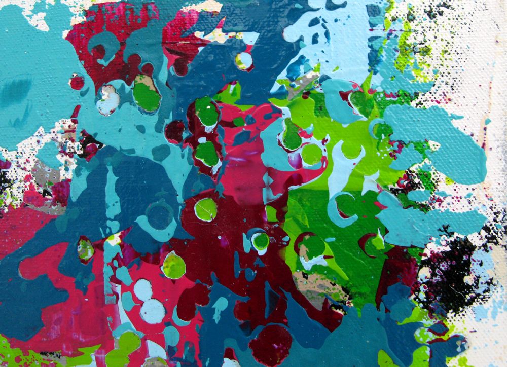 Tableau de CELINE WEBER a pour titre  STONE 16 style abstrait dim : CELINE WEBERprix:100