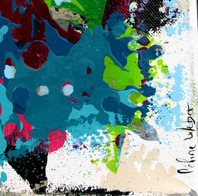Tableau de CELINE WEBER a pour titre  STONE 16 style abstrait dim : CELINE WEBERprix:100