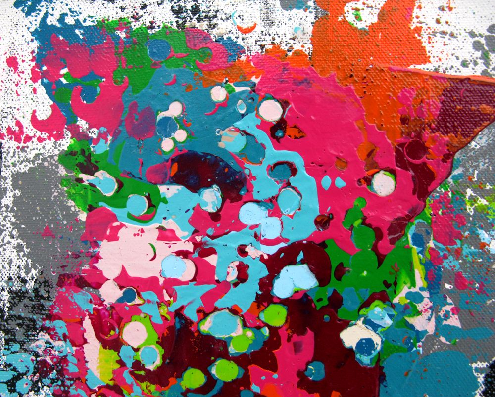 Tableau de CELINE WEBER a pour titre  STONE 1 style abstrait dim : CELINE WEBERprix:100