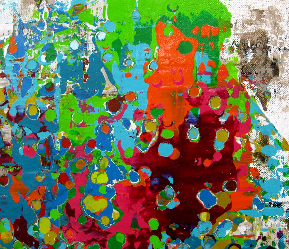 Tableau de CELINE WEBER a pour titre  STONE CONFETTIS 2 style abstrait dim : CELINE WEBERprix:290