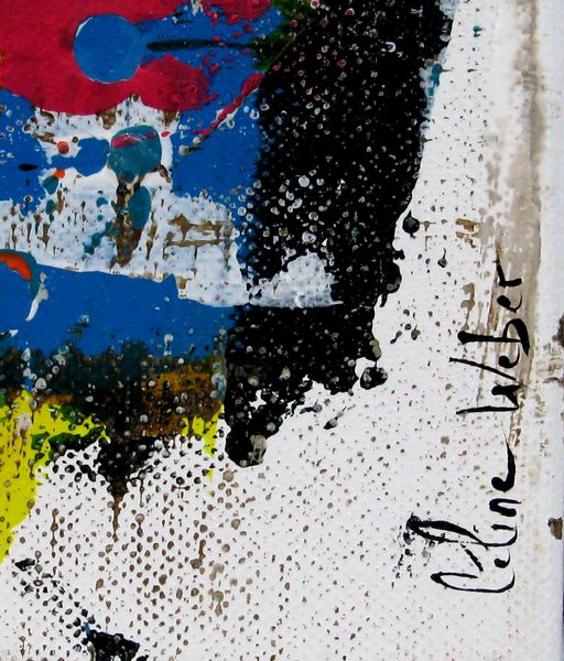 Tableau de CELINE WEBER a pour titre  STONE CONFETTIS 3 style abstrait dim : CELINE WEBERprix:290