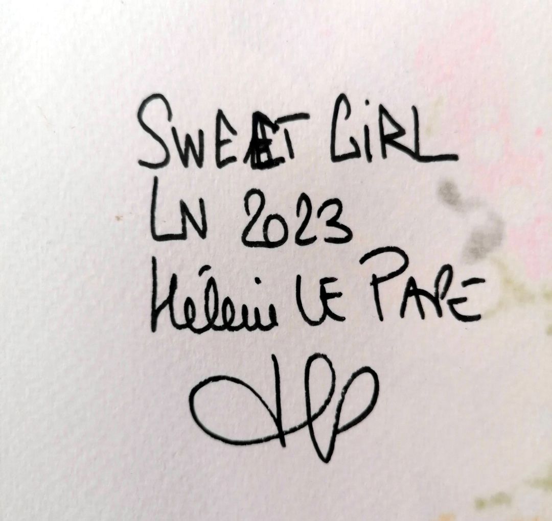 Dessin de LN LE PAPE a pour titre  SWEET GIRL style street pop art dim : LN LE PAPEprix:50
