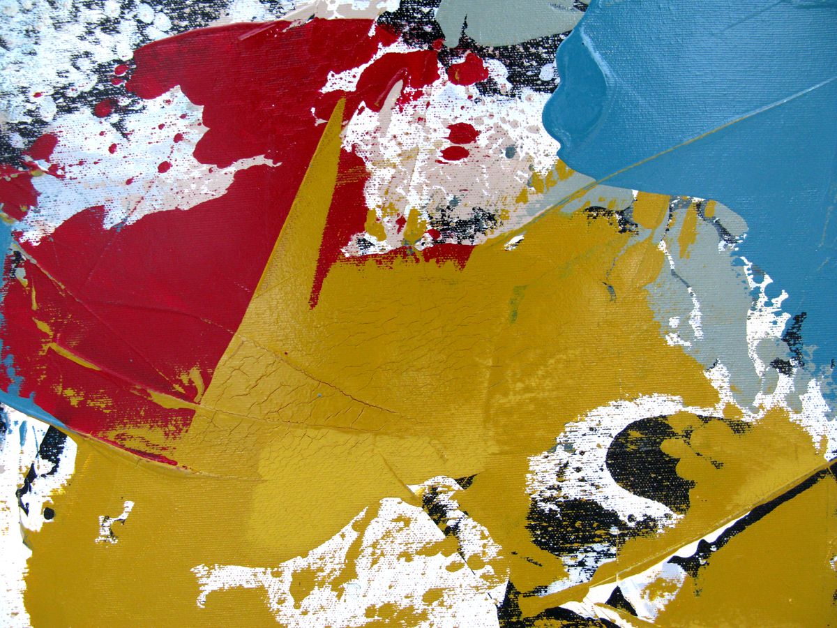 Tableau de CELINE WEBER a pour titre  Safran style abstrait dim : CELINE WEBERprix:650