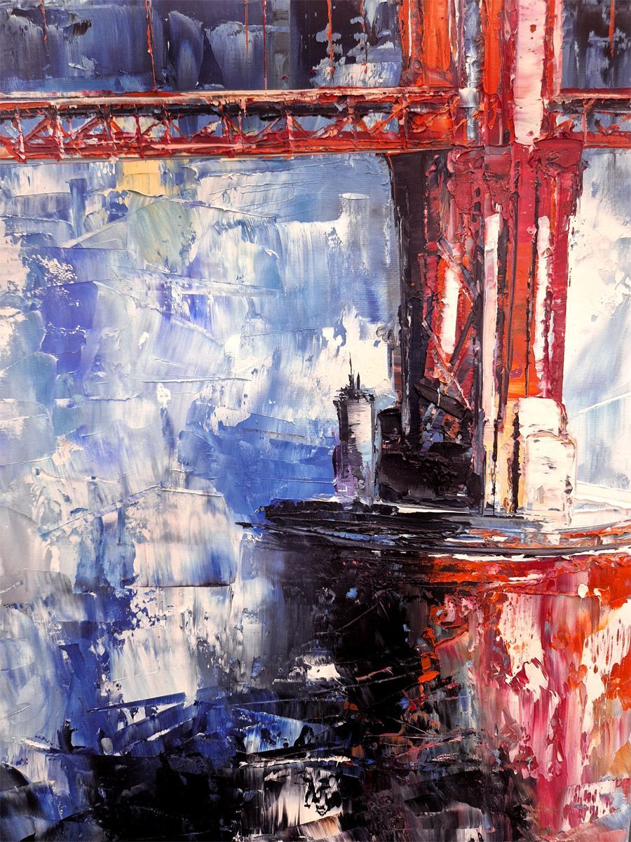 Tableau de PHIL a pour titre  San Fransicco style figuratif dim : PHILprix:550