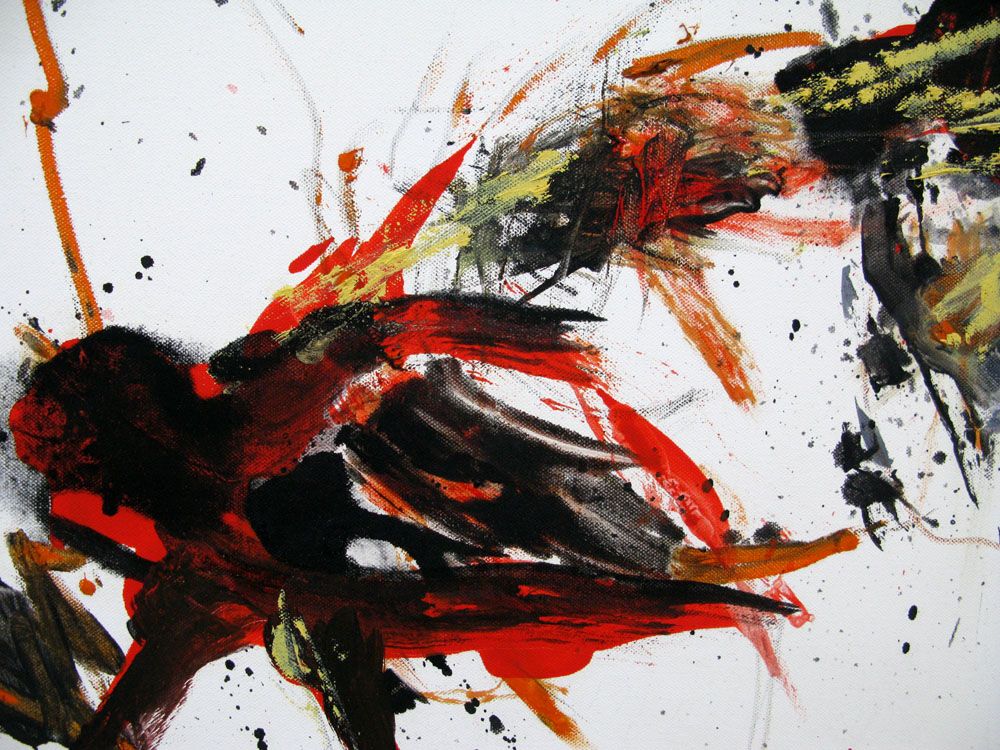 Tableau de RINGER HERVE a pour titre  SANS TITRE style abstrait dim : RINGER HERVEprix:300