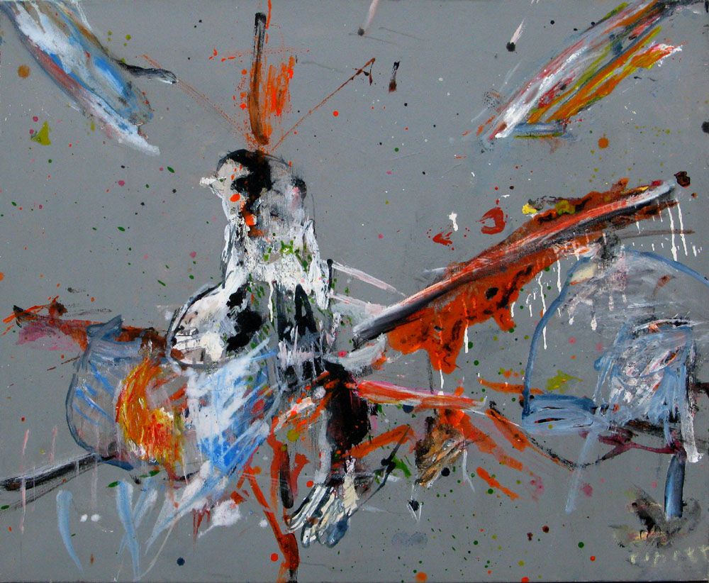 Tableau de RINGER HERVE a pour titre  SANS TITRE style abstrait dim : RINGER HERVEprix:450