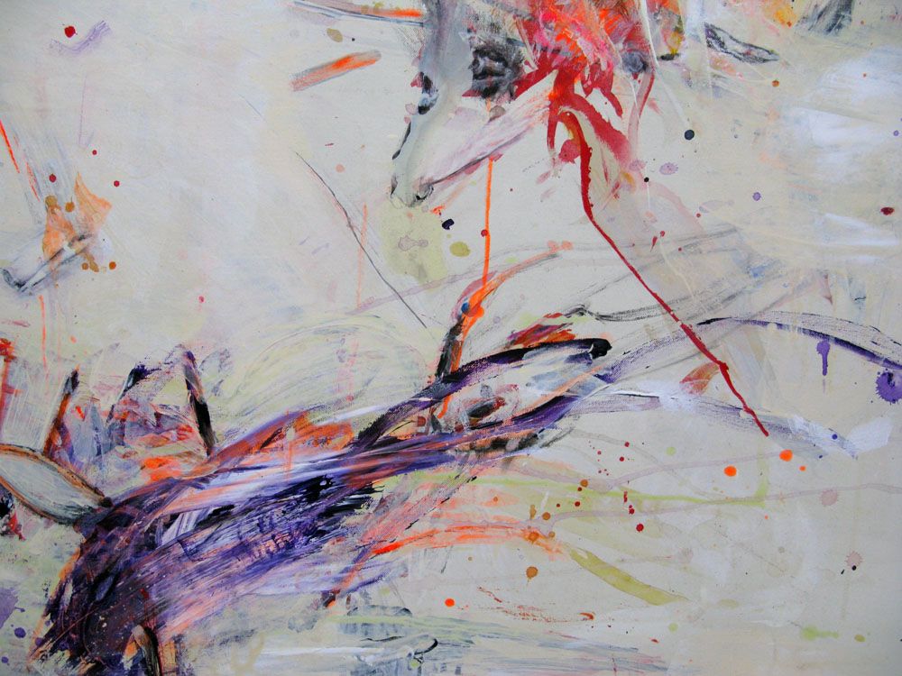 Tableau de RINGER HERVE a pour titre  SANS TITRE style abstrait dim : RINGER HERVEprix:950