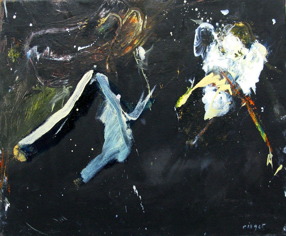 Tableau de RINGER HERVE a pour titre  SANS TITRE style abstrait dim : RINGER HERVEprix:170