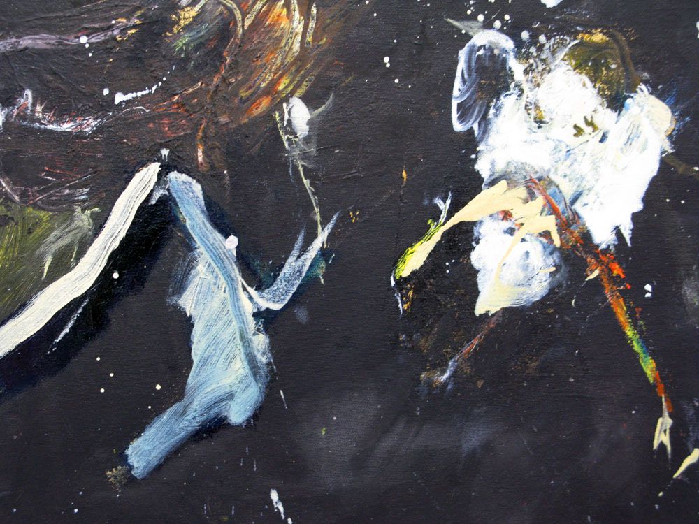 Tableau de RINGER HERVE a pour titre  SANS TITRE style abstrait dim : RINGER HERVEprix:170