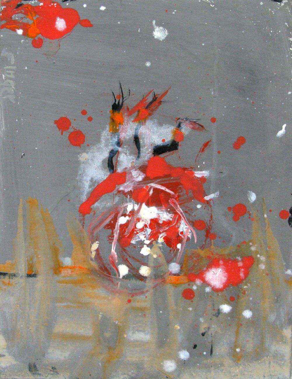Tableau de RINGER HERVE a pour titre  SANS TITRE style abstrait dim : RINGER HERVEprix:170