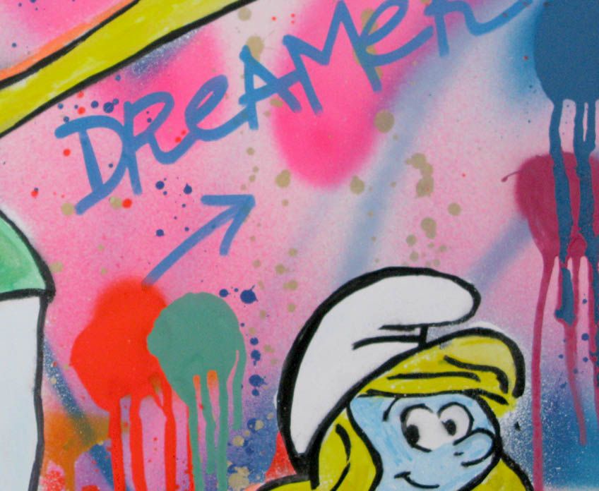 Dessin de SARA CHELOU a pour titre  Love dreamer style street pop art, street art dim : SARA CHELOUprix:280