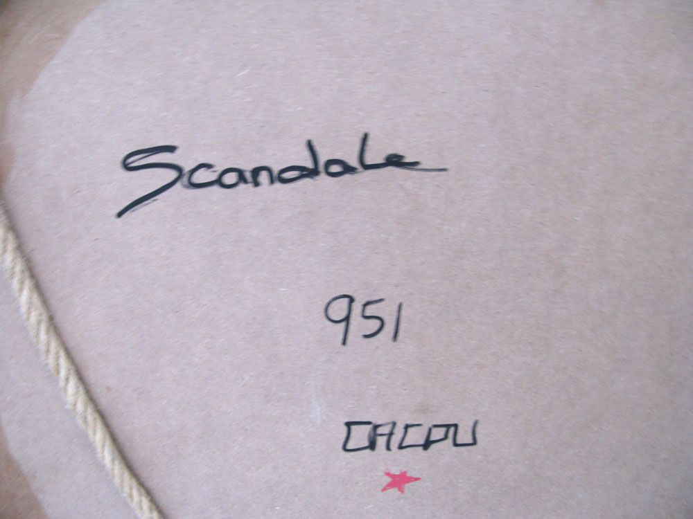 Tableau de CACOU a pour titre  Scandale 951 style graphique dim : CACOUprix:270
